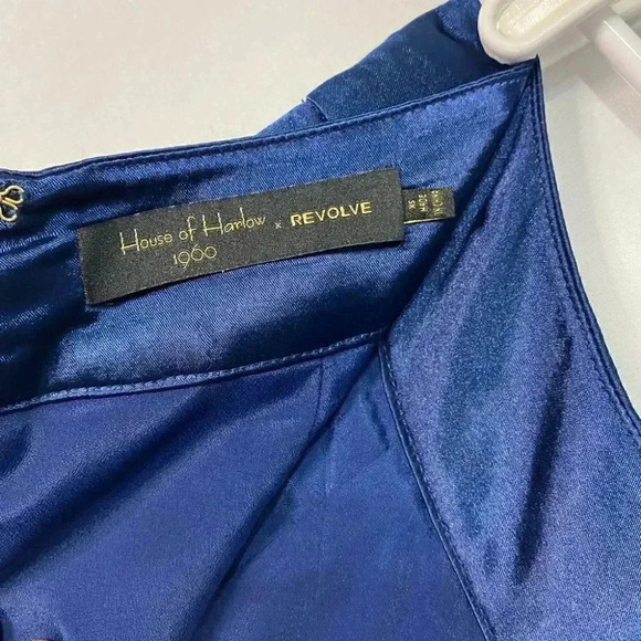 House of Harlow 1960 x REVOLVE Charlie Wide Leg Pant in Navy - Picture 8 of 9